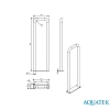 Поручень Aquatek настенный стационарный 800x230 мм, POR-0000006 Поручень Aquatek настенный стационарный 800x230 мм, POR-0000006