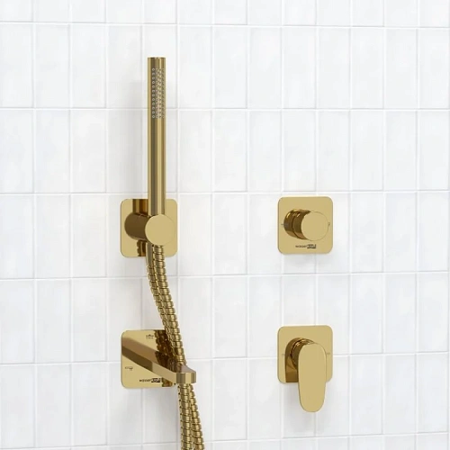 Смеситель для ванны WasserKRAFT A2151.277.279.280.197.281 встраиваемый золото Смеситель для ванны WasserKRAFT A2151.277.279.280.197.281 встраиваемый золото