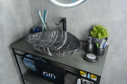 Раковина Gid Mnc206 54427 накладная под камень глянцевая 59x39x13 Раковина Gid Mnc206 54427 накладная под камень глянцевая 59x39x13