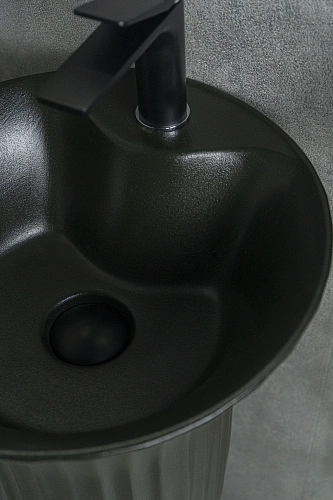 Раковина Gid Nb132bg 81114 напольная под черная графит 41x41x84 Раковина Gid Nb132bg 81114 напольная под черная графит 41x41x84