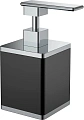 Дозатор жидкого мыла Boheme 10969-В-CR квадратный черный-хром Дозатор жидкого мыла Boheme 10969-В-CR квадратный черный-хром