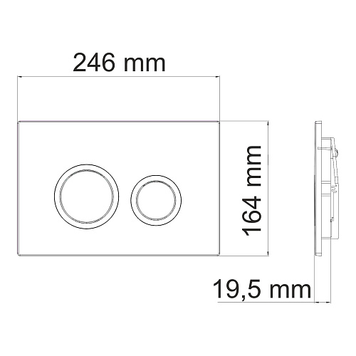 Инсталляция для унитаза WasserKRAFT Vils 56TLT.010.ME.MG01 с клавишей смыва золото Инсталляция для унитаза WasserKRAFT Vils 56TLT.010.ME.MG01 с клавишей смыва золото