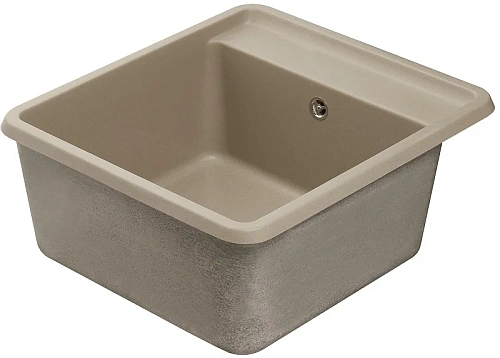 Кухонная мойка Aquaton Беллис 57 1A724932BS250 из литого мрамора, серый шелк Кухонная мойка Aquaton Беллис 57 1A724932BS250 из литого мрамора, серый шелк