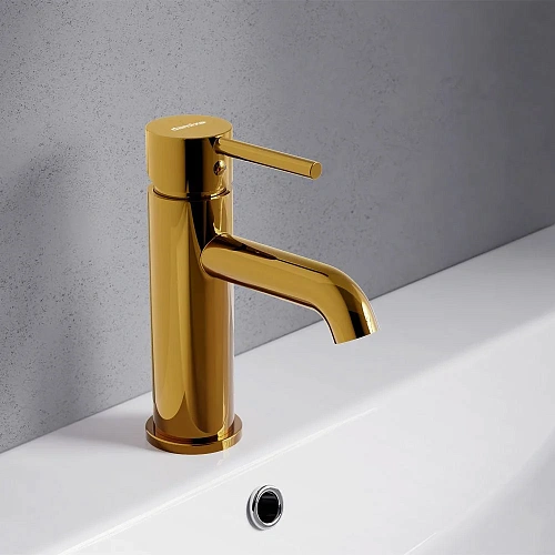 Смеситель для раковины Damixa Scandinavian Pure 360210600 золото Смеситель для раковины Damixa Scandinavian Pure 360210600 золото