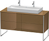 Картинка анонса товара «тумба под раковину duravit xsquare xs4925m6161 напольная 140 см коричнево-оливковый глянцевый»