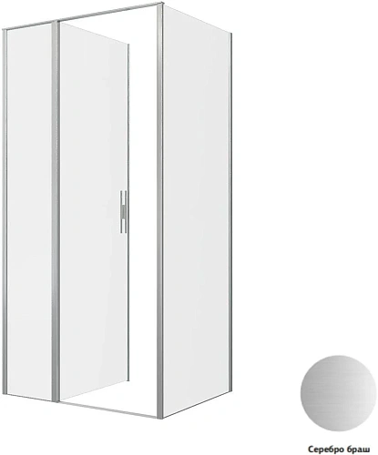 Душевой уголок Allen Brau Priority 100x90 3.31029.BA + 3.31044.BA серебро браш Душевой уголок Allen Brau Priority 100x90 3.31029.BA + 3.31044.BA серебро браш