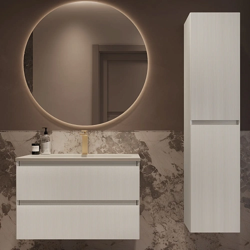 Тумба под раковину Vincea Welle 800 подвесная, белый матовый софт-тач Тумба под раковину Vincea Welle 800 подвесная, белый матовый софт-тач