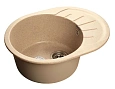 Кухонная мойка GranFest Rondo R-580 L пес песок Кухонная мойка GranFest Rondo R-580 L пес песок