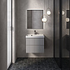 Картинка анонса товара «тумба под раковину aquame aqm900160gm s1 подвесная 60 см  серый»