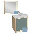 Комплект мебели 65 см Jacob Delafon Rythmik pure , левая , аквамарин, комплект с зеркалом, подвесной EVN112-00+EB1770-M43+EB1772-M43 Комплект мебели 65 см Jacob Delafon Rythmik pure , левая , аквамарин, комплект с зеркалом, подвесной EVN112-00+EB1770-M43+EB1772-M43