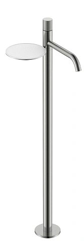 Смеситель для раковины Boheme Stick 120-NB.4 напольный Nikel Brush с ручкой SPIRALE Смеситель для раковины Boheme Stick 120-NB.4 напольный Nikel Brush с ручкой SPIRALE