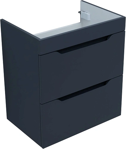 Тумба под раковину Aquanet Практика 60 маренго 2 ящика 00330458 напольная/подвесная Тумба под раковину Aquanet Практика 60 маренго 2 ящика 00330458 напольная/подвесная