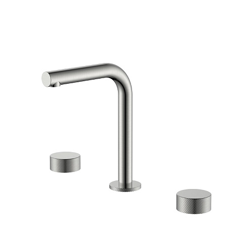 Смеситель для раковины Boheme Stick 152-NB.4 SPIRALE на 3 отверстия Nickel Brush Смеситель для раковины Boheme Stick 152-NB.4 SPIRALE на 3 отверстия Nickel Brush