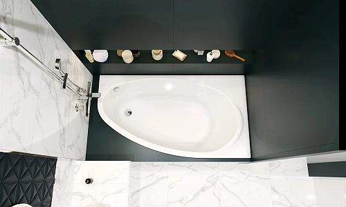 Акриловая ванна Roca Corfu 160x90 асимметричная правая белая 248574000 Акриловая ванна Roca Corfu 160x90 асимметричная правая белая 248574000