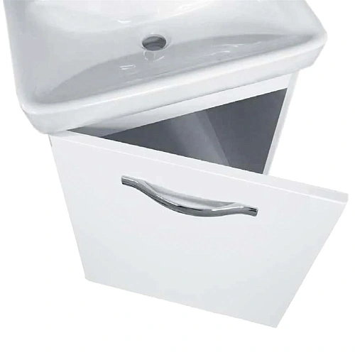 Тумба под раковину DREJA ALMI, 50 см, подвесная/напольная, 1 дверца, белый глянец 99.1502 Тумба под раковину DREJA ALMI, 50 см, подвесная/напольная, 1 дверца, белый глянец 99.1502