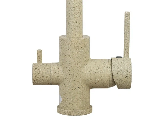 Смеситель для кухни Kaiser Merkur 26744-16 Sand боковой под фильтр R-излив песочный Смеситель для кухни Kaiser Merkur 26744-16 Sand боковой под фильтр R-излив песочный