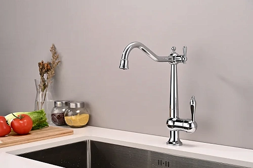 Смеситель для кухни Paulmark Retro хром Re213226-CR Смеситель для кухни Paulmark Retro хром Re213226-CR