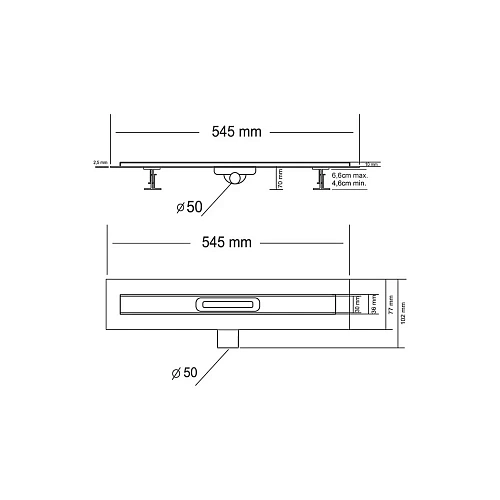 Душевой лоток Vincea Say CARMINE 510.50.P.DUZ, 50 см, хром SAY.510.50.P.DUZ Душевой лоток Vincea Say CARMINE 510.50.P.DUZ, 50 см, хром SAY.510.50.P.DUZ