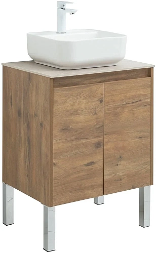 Тумба под раковину Aquanet Nova Lite 60 дуб рустикальный (2 дверцы) 00298849 Тумба под раковину Aquanet Nova Lite 60 дуб рустикальный (2 дверцы) 00298849