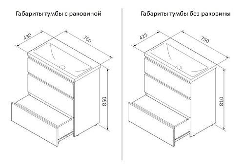 Тумба под раковину AM.PM Gem S M91FSX0752WG S, напольная, 75 см, белый Тумба под раковину AM.PM Gem S M91FSX0752WG S, напольная, 75 см, белый