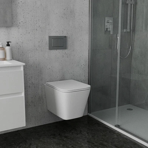 Унитаз подвесной Sintesi SIN-TS-BLT-172 безободковый, сиденье микролифт Унитаз подвесной Sintesi SIN-TS-BLT-172 безободковый, сиденье микролифт