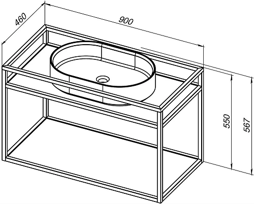 Консоль под раковину Allen Brau Liberty 90 1.33003.60 медь браш Консоль под раковину Allen Brau Liberty 90 1.33003.60 медь браш