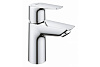 Картинка анонса товара «смеситель для раковины grohe bauedge с рычажным донным клапаном, размер s, хром (23559001)»