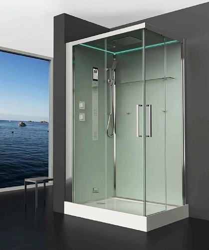 Душевая кабина Timo Premium HELKA (90x120x220) H-515L-T-CH/C стульчик прозрачный Душевая кабина Timo Premium HELKA (90x120x220) H-515L-T-CH/C стульчик прозрачный
