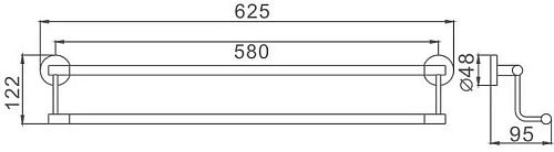 Полотенцедержатель Haiba HB8709 Полотенцедержатель Haiba HB8709