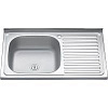 Картинка анонса товара «кухонная мойка melana 8050 l 0,6/160 накладная прямоугольная c сифоном (014 ta l *15) 014 ta l (*15)»