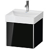 Картинка анонса товара «тумба под раковину duravit xsquare xs405904040 подвесная 48 см черный глянцевый»