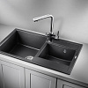 Кухонная мойка Granula 8201, ЧЁРНЫЙ, кварц 820x500 Кухонная мойка Granula 8201, ЧЁРНЫЙ, кварц 820x500
