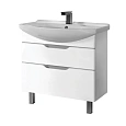 Тумба под раковину DREJA LAGUNA PLUS, 105 см, подвесная/напольная, 2 ящика, с опорами, белый глянец 99.0108 Тумба под раковину DREJA LAGUNA PLUS, 105 см, подвесная/напольная, 2 ящика, с опорами, белый глянец 99.0108