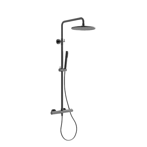 Душевая система Sancos Etna SC9007GG с термостатом, вороненая сталь Душевая система Sancos Etna SC9007GG с термостатом, вороненая сталь