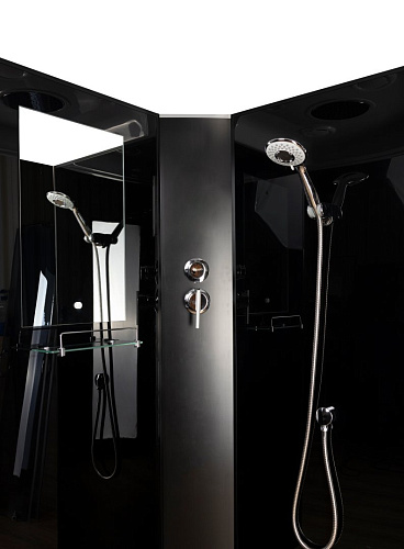 Душевая кабина Niagara Classic NG-6501-14BK (900х900х2000) средний поддон (26см) стекло тонированное алюминиевый черный 65011434BK Душевая кабина Niagara Classic NG-6501-14BK (900х900х2000) средний поддон (26см) стекло тонированное алюминиевый черный 65011434BK