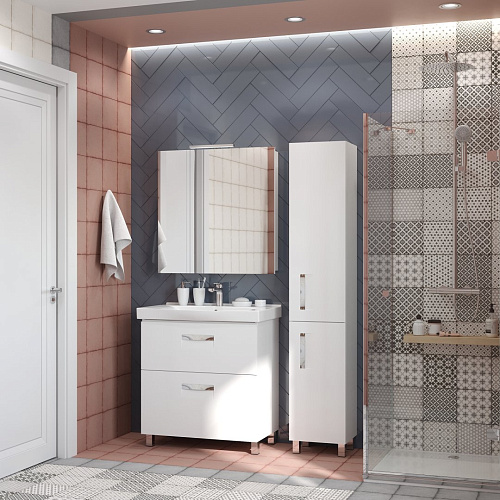 Шкаф-пенал BRIZ Ирида п-35 правый 234 04-00035-00 02 БЕЛ белый Шкаф-пенал BRIZ Ирида п-35 правый 234 04-00035-00 02 БЕЛ белый