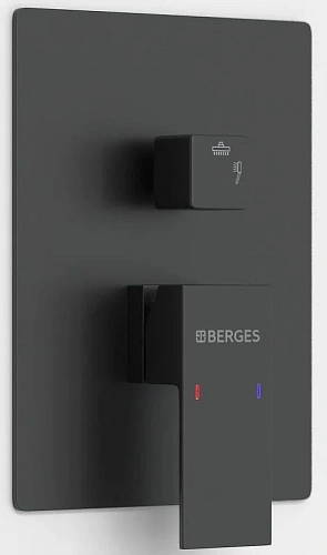 Душевая система BERGES VENTAS 3S BLACK, черный матовый 073006 Душевая система BERGES VENTAS 3S BLACK, черный матовый 073006