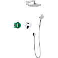 Детальная картинка товара «душевая система hansgrohe crometta скрытого монтажа 240 1jet с однорычажным смесителем, 27958000, хр»