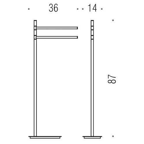 Стойка аксессуаров Colombo Square B9901.CR 80.4см, напольная, хром Стойка аксессуаров Colombo Square B9901.CR 80.4см, напольная, хром