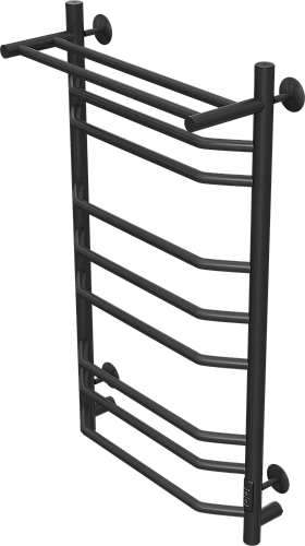 Полотенцесушитель электрический EWRIKA Сафо БР3 100х50, черный, с полкой 582343 Полотенцесушитель электрический EWRIKA Сафо БР3 100х50, черный, с полкой 582343