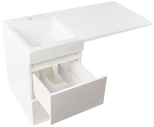 Тумба под раковину Style Line Даллас 100, Люкс белая, PLUS СС-00000567 Тумба под раковину Style Line Даллас 100, Люкс белая, PLUS СС-00000567