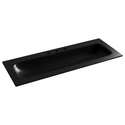 Раковина Ceramica Nova Grace CN7024MB мебельная 1210x457x137 с тремя отверстиями под смеситель черный матовый Раковина Ceramica Nova Grace CN7024MB мебельная 1210x457x137 с тремя отверстиями под смеситель черный матовый