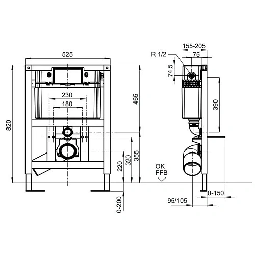 Инсталляция для унитаза Villeroy & Boch ViConnect 92247500 (9224 75 00) Инсталляция для унитаза Villeroy & Boch ViConnect 92247500 (9224 75 00)