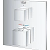 Смеситель для душа GROHE Grohtherm Cube, хром (24153000) внешняя часть термостата Смеситель для душа GROHE Grohtherm Cube, хром (24153000) внешняя часть термостата