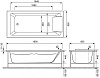 Картинка анонса товара «акриловая ванна jacob delafon sofa 180x80 e60516ru-00»