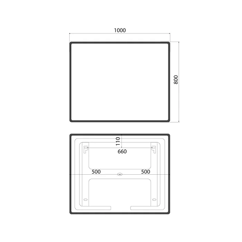 Зеркало IDDIS Cloud (CLX10T0i98) 100 см с подсветкой и термообогревом Зеркало IDDIS Cloud (CLX10T0i98) 100 см с подсветкой и термообогревом