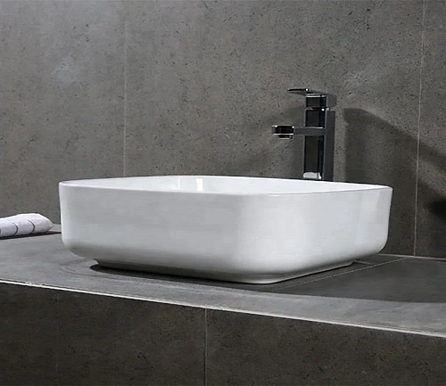 Раковина CeramaLux D1303 накладная, белый Раковина CeramaLux D1303 накладная, белый