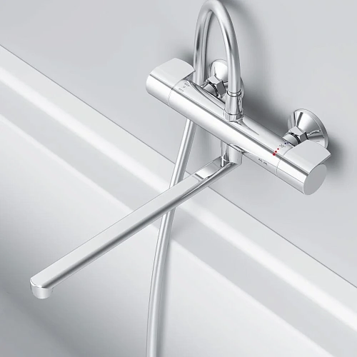 Смеситель для ванны AM.PM X-Joy F85A50900 с термостатом, хром Смеситель для ванны AM.PM X-Joy F85A50900 с термостатом, хром