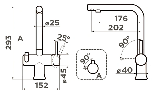 Смеситель для кухни Omoikiri Hotaru-R 4994026 Смеситель для кухни Omoikiri Hotaru-R 4994026