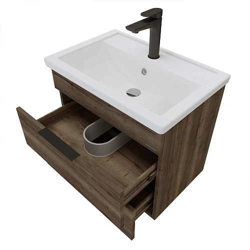 Тумба под раковину GROSSMAN ФОРТА-70 см темный дуб (ум.Фостер-70) подвесная 1070032 Тумба под раковину GROSSMAN ФОРТА-70 см темный дуб (ум.Фостер-70) подвесная 1070032